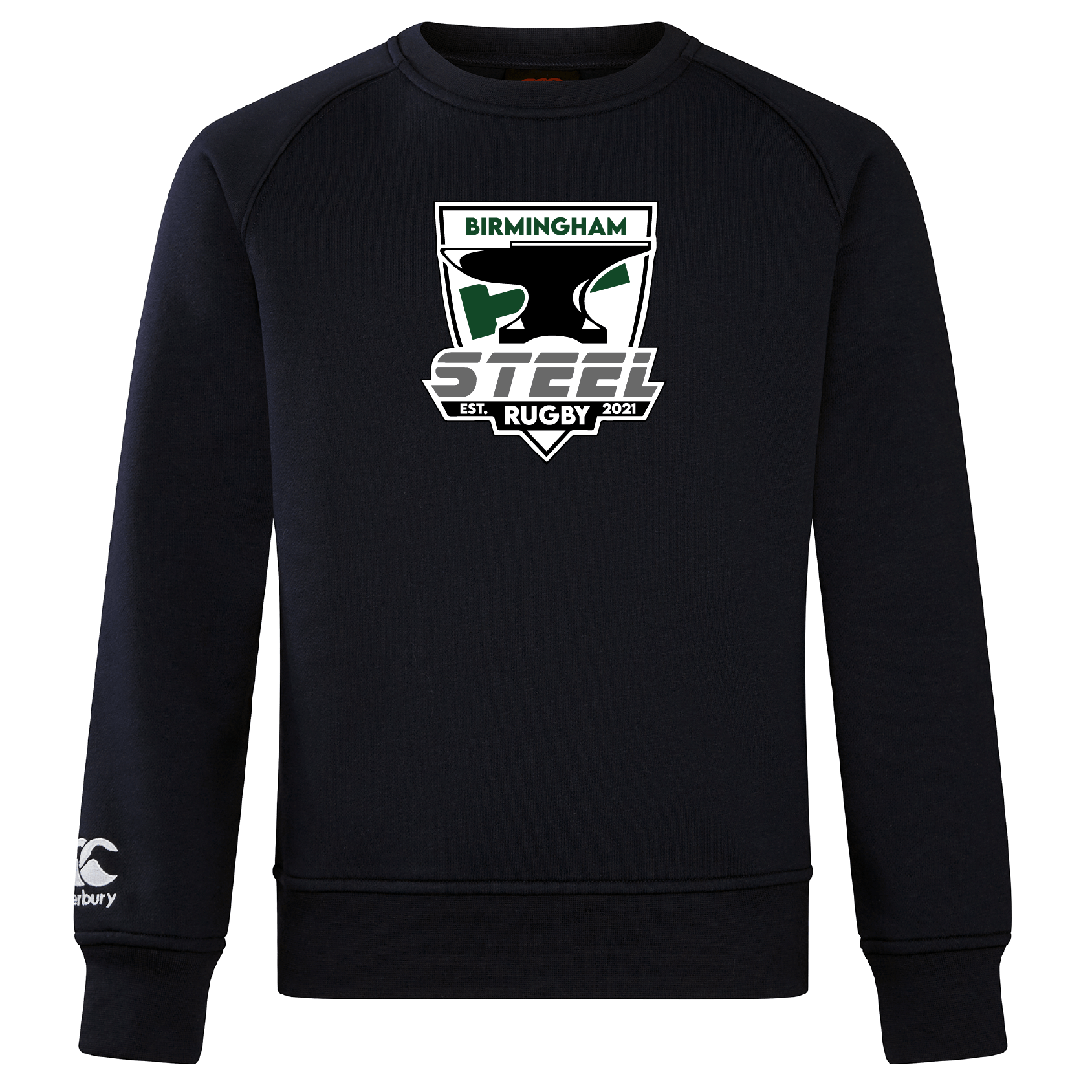 Canterbury Branded Birmingham Steel Rugby Club Crew Style Sweatshirt for Men and Women