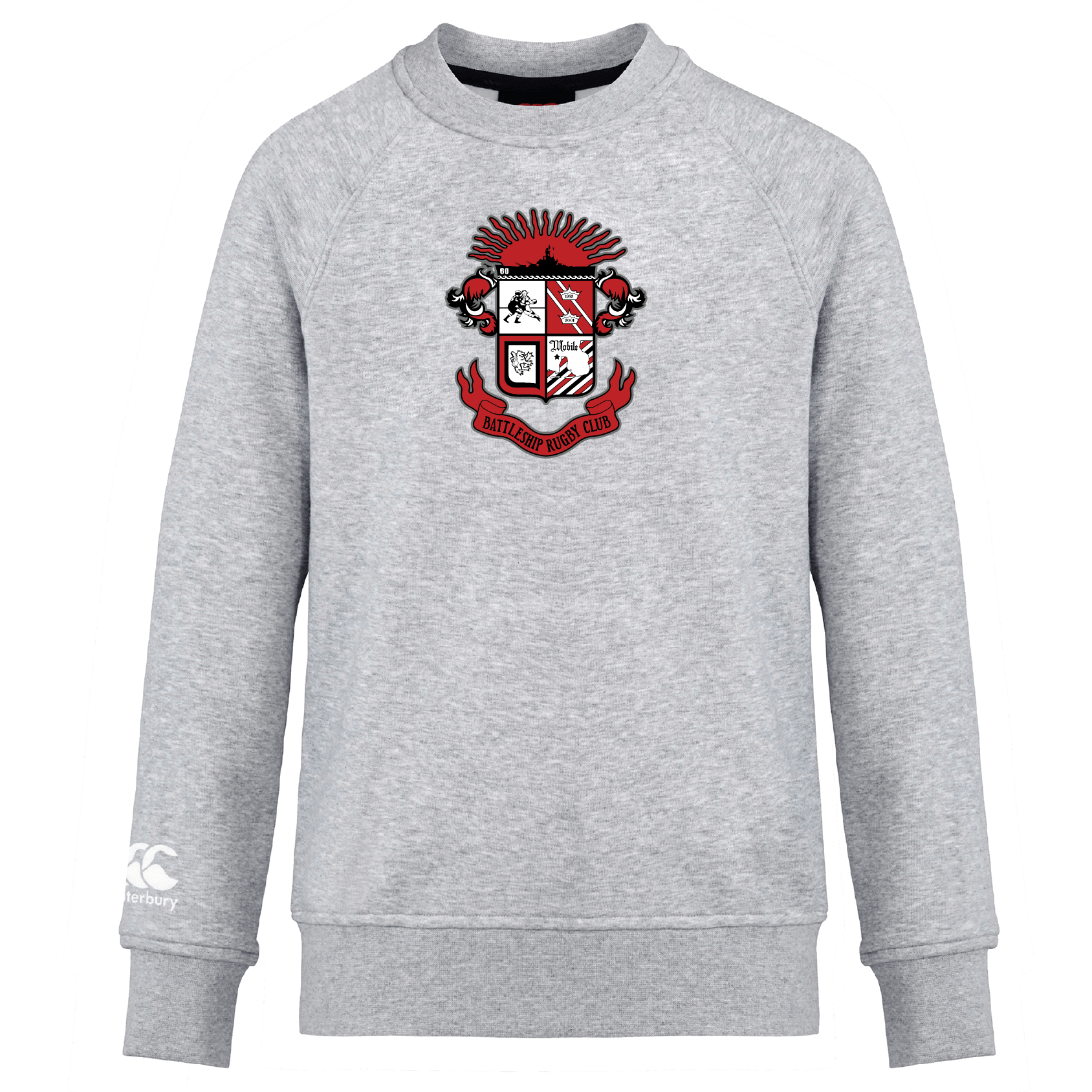 Ultra Soft Canterbury Battleship Rugby Club Crew Sweatshirt