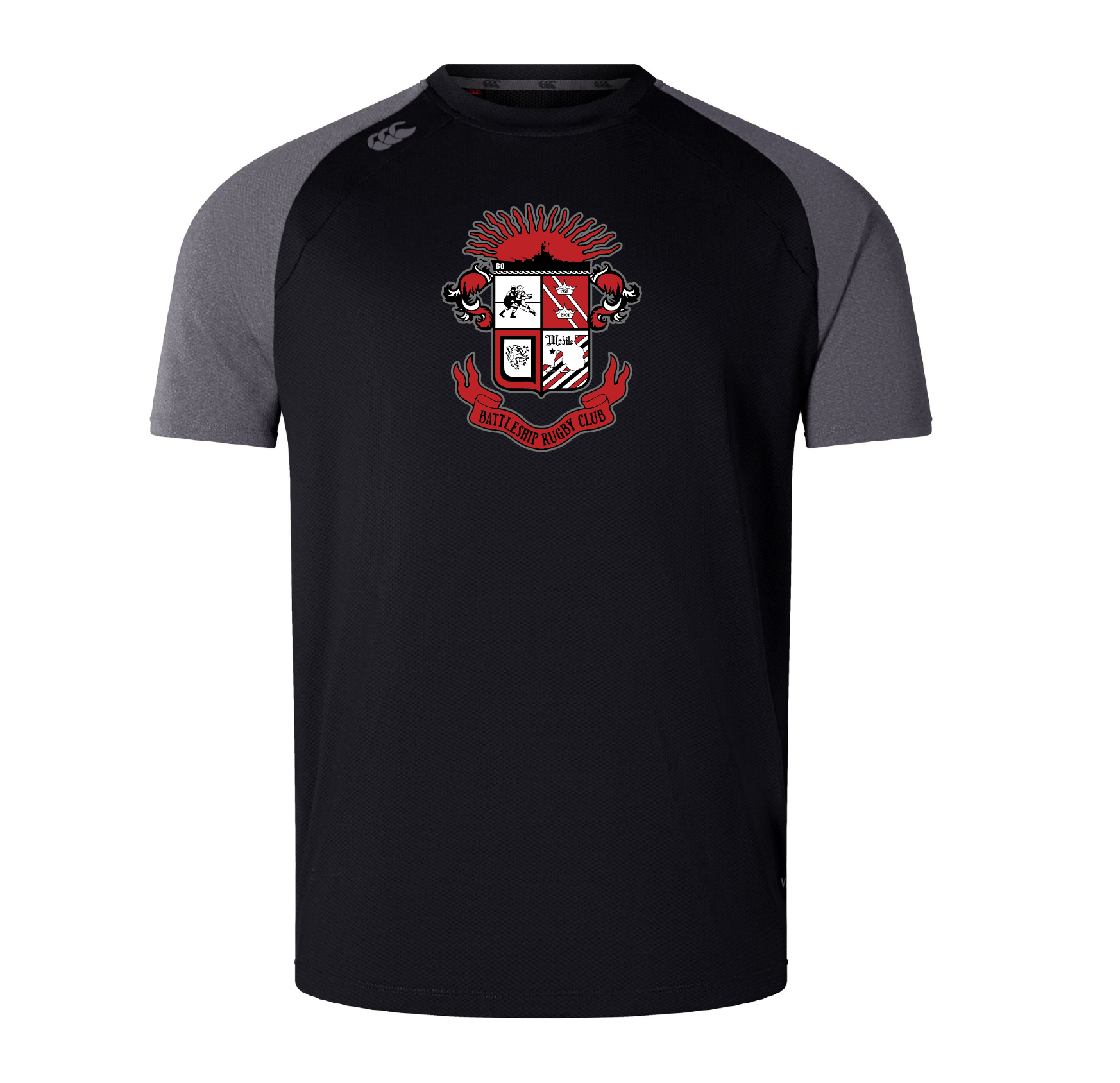 Canterbury's Battleship Rugby Club High - End Elite Training T - Shirt for Rugby Enthusiasts