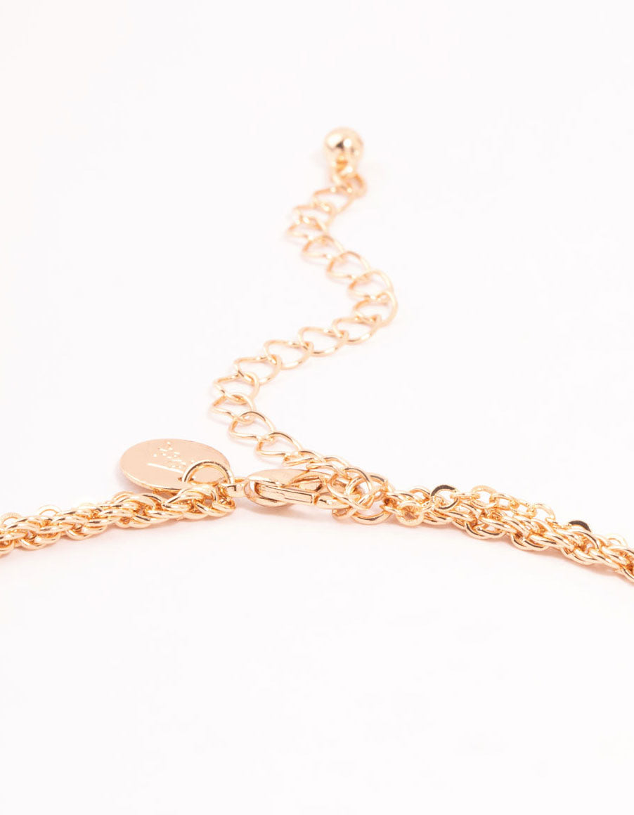 Stylish Gold-Toned Heart Locket Layered Necklace for Fashion Enhancement