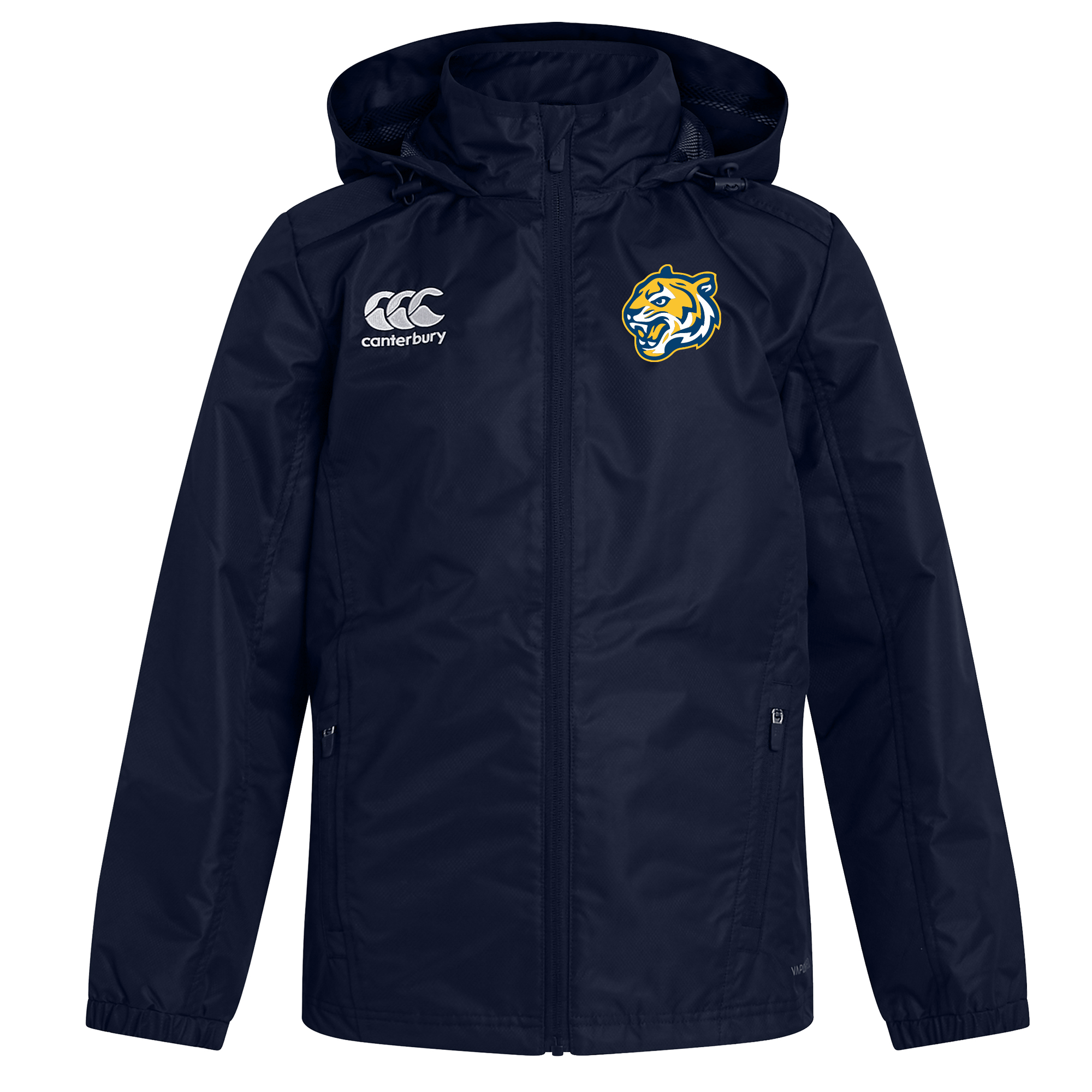 Canterbury Noble Street College Prep Club High - Performance Vaposhield Full - Zip Waterproof Rugby Rain Jacket