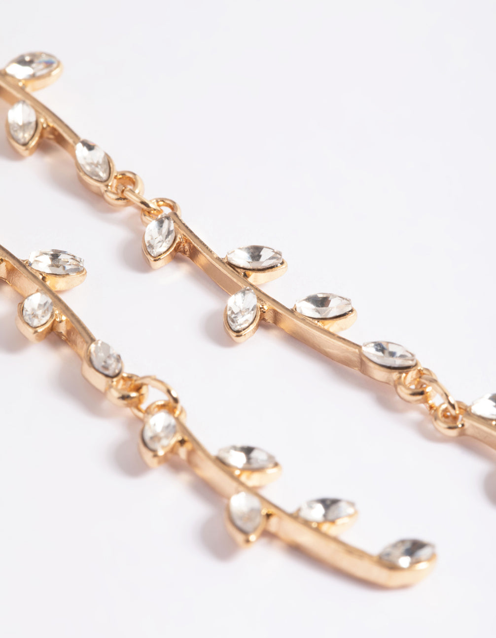 Stylish Gold Bendy Vine Drop Earrings for Fashionable Jewelry Lovers