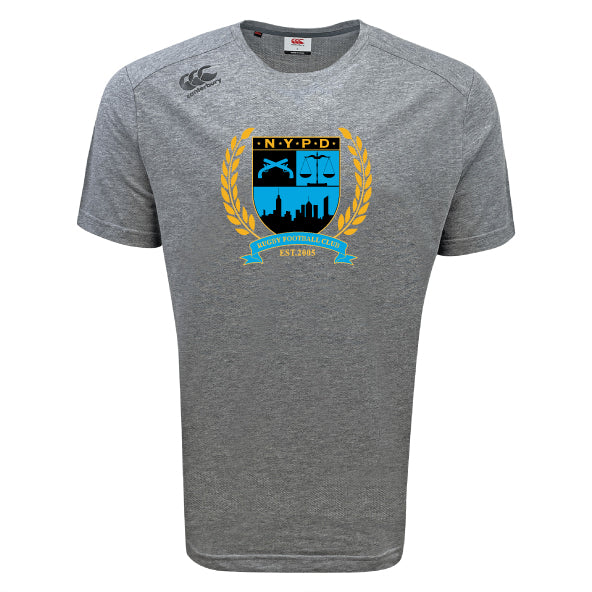 Canterbury's New York Police Dept. Rugby-themed Tempo Vapodri Athletic T-Shirt for Sports Enthusiasts
