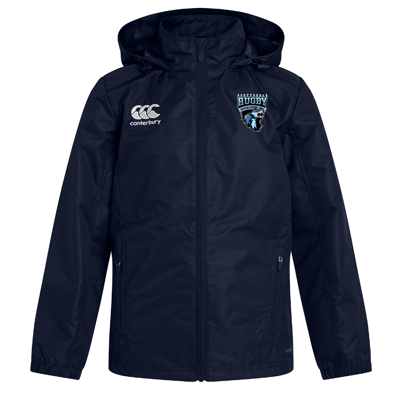 Scottsdale Rugby Club Vaposhield Full Zip Rain Jacket by Canterbury