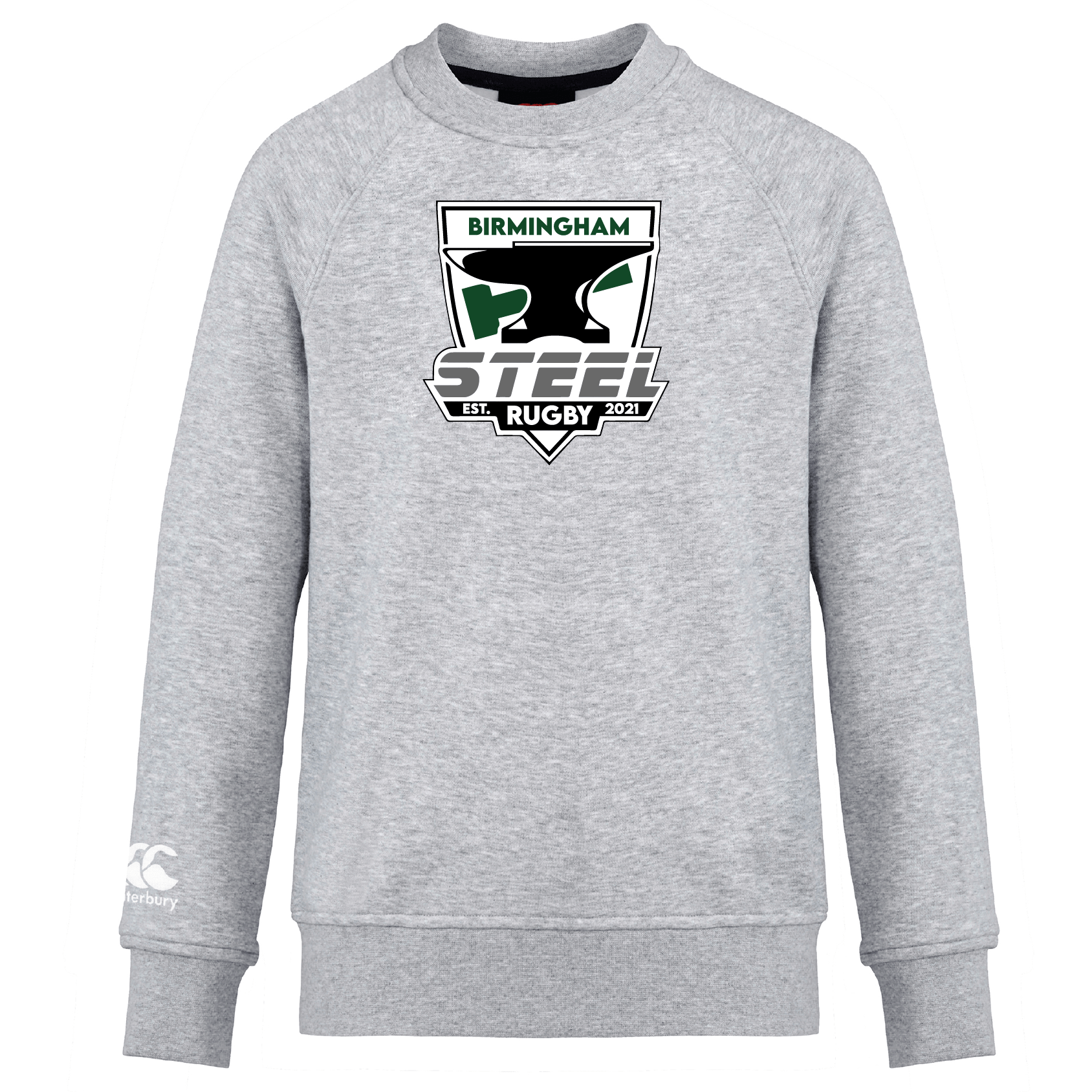 Canterbury Branded Birmingham Steel Rugby Club Crew Style Sweatshirt for Men and Women