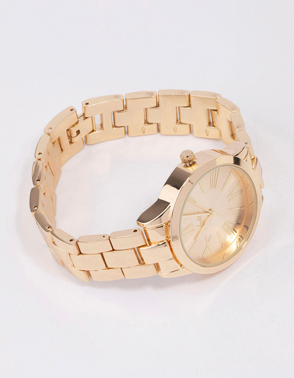 Elegant Large Gold Roman Numeral Vintage Watch