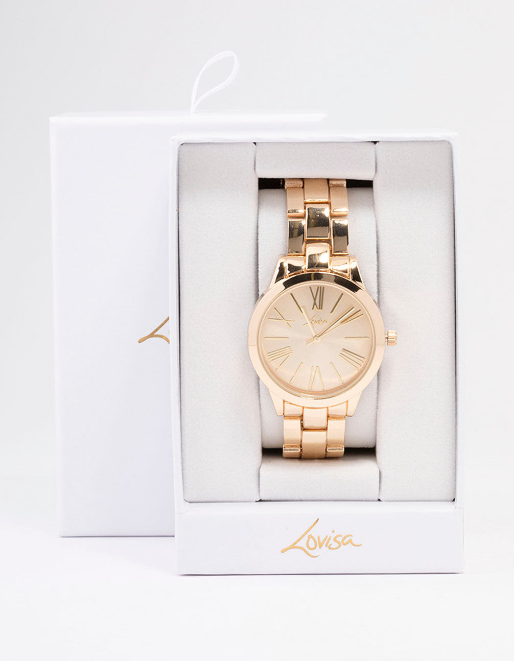 Elegant Large Gold Roman Numeral Vintage Watch