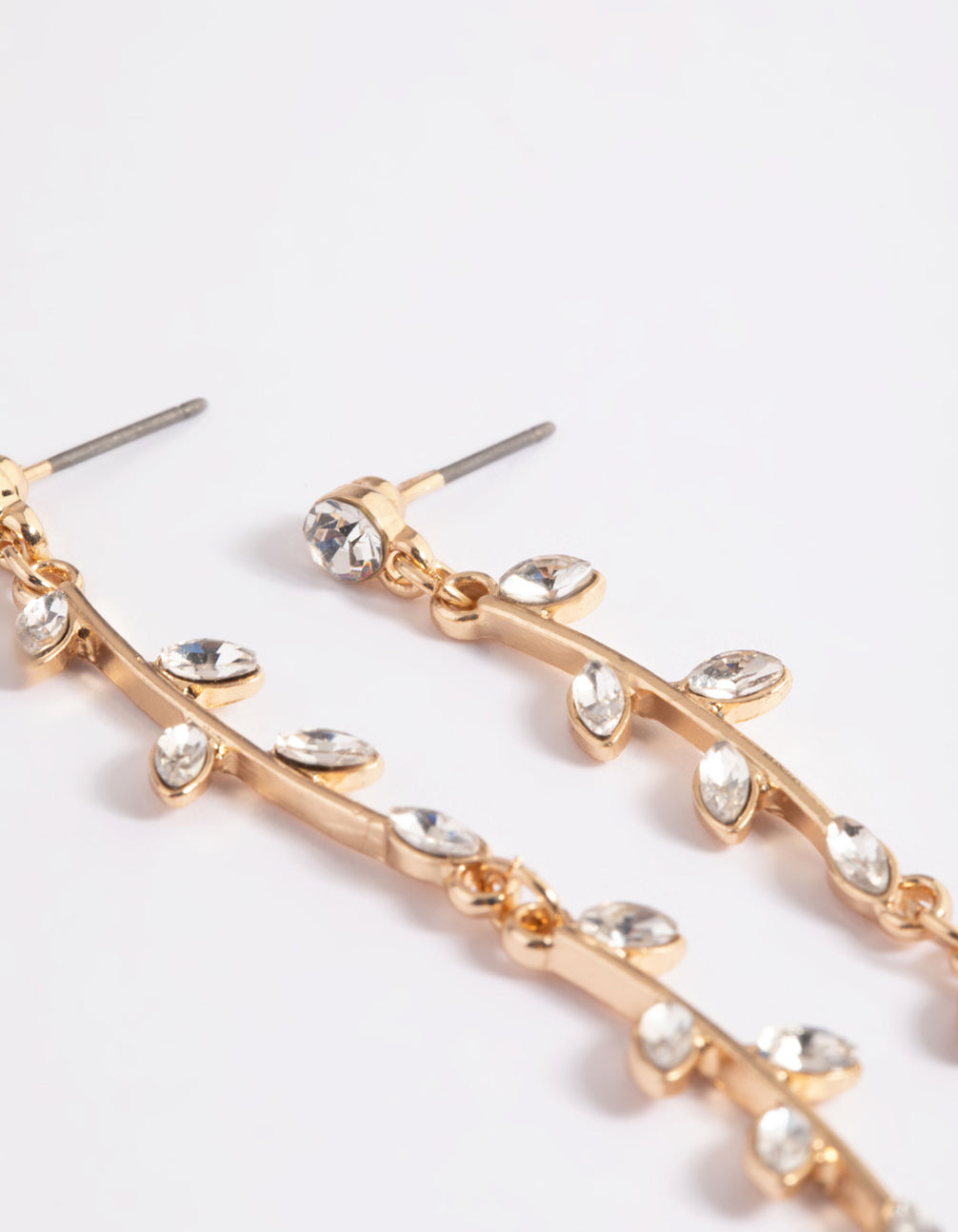 Stylish Gold Bendy Vine Drop Earrings for Fashionable Jewelry Lovers