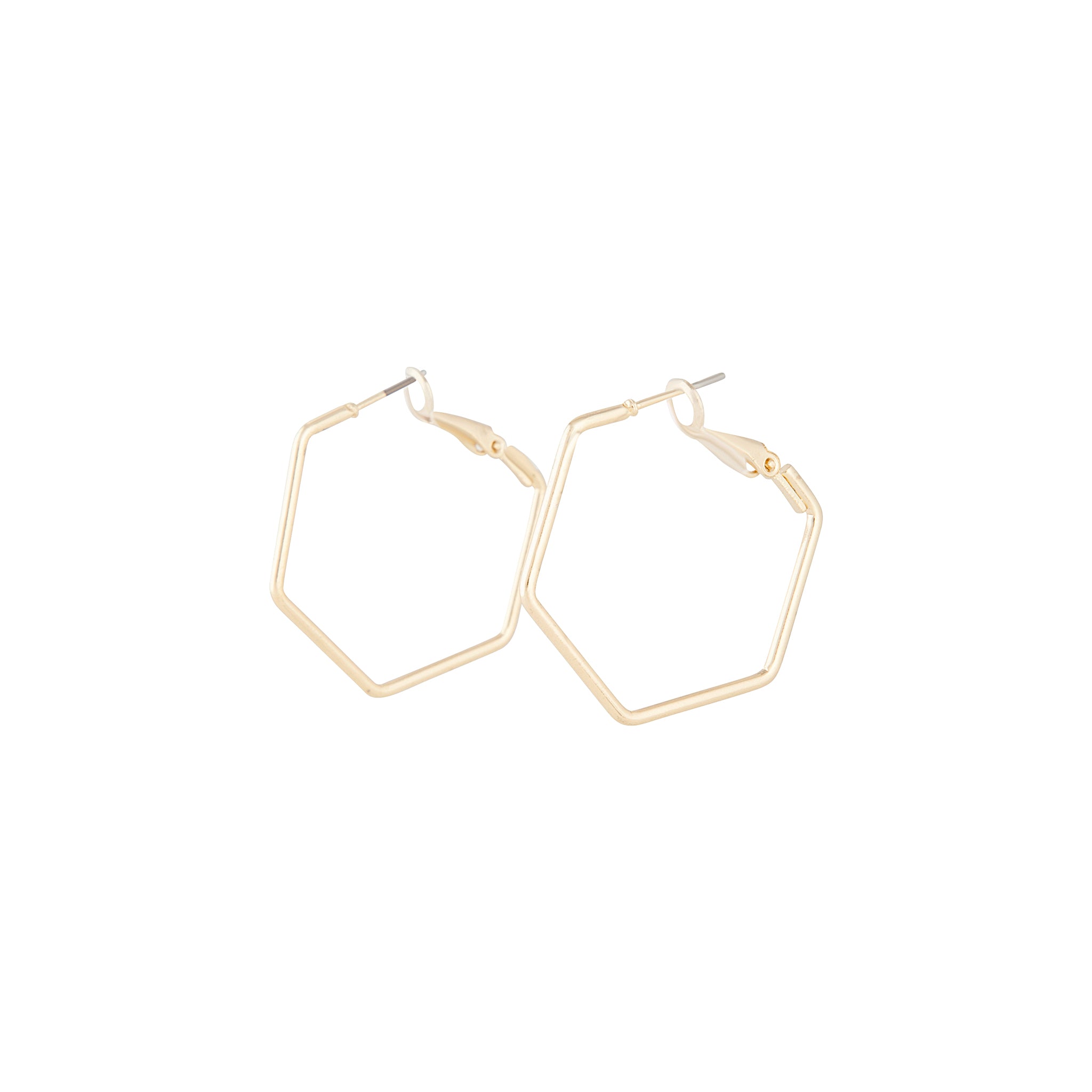 Exquisite Gold Hexagonal Hoop Earrings for Minimalist Jewelry Lovers