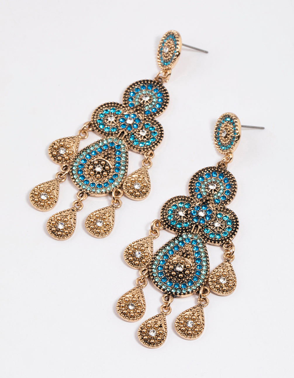 Exquisite Gold Beaded Drop Earrings for a Coastal Vacation Look