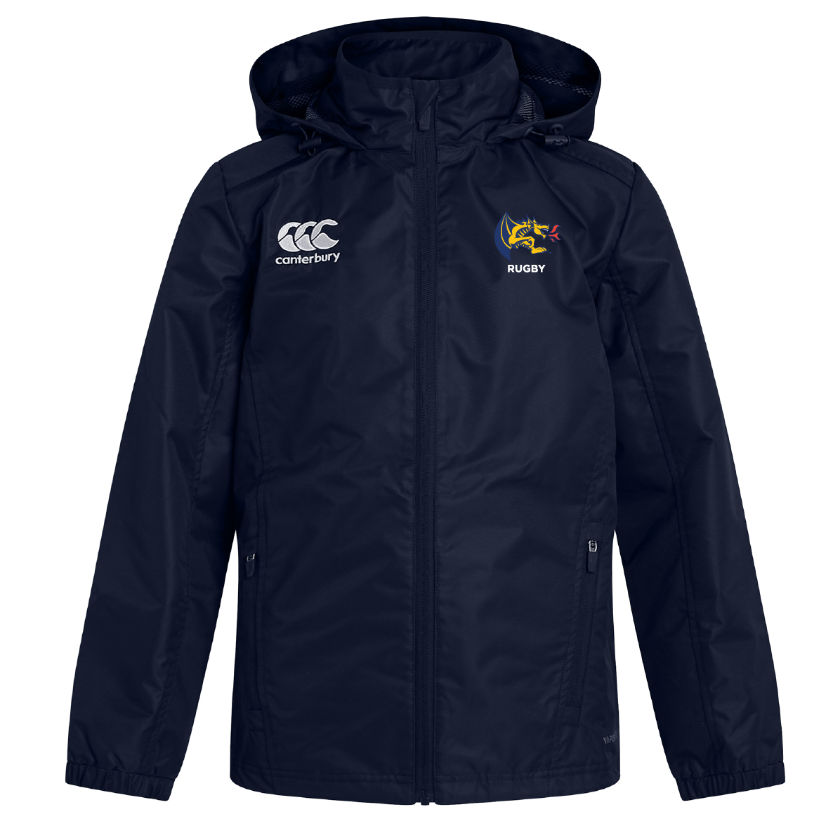 Drexel Rugby Club Vaposhield Full Zip Rain Jacket by Canterbury