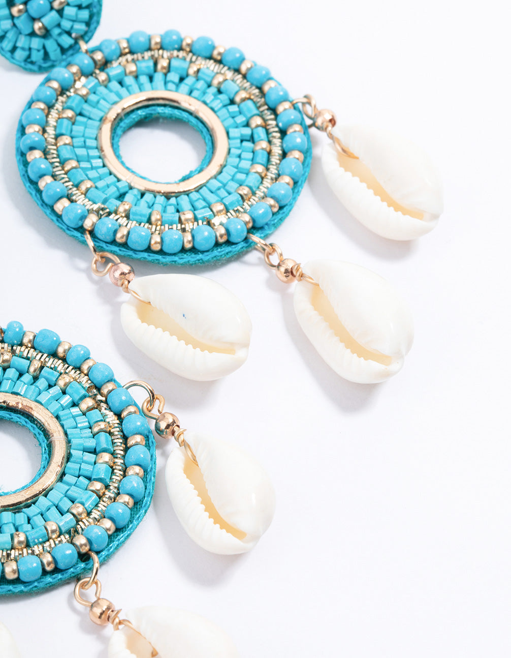 Stylish Gold Beaded Disc Earrings for a Statement Look