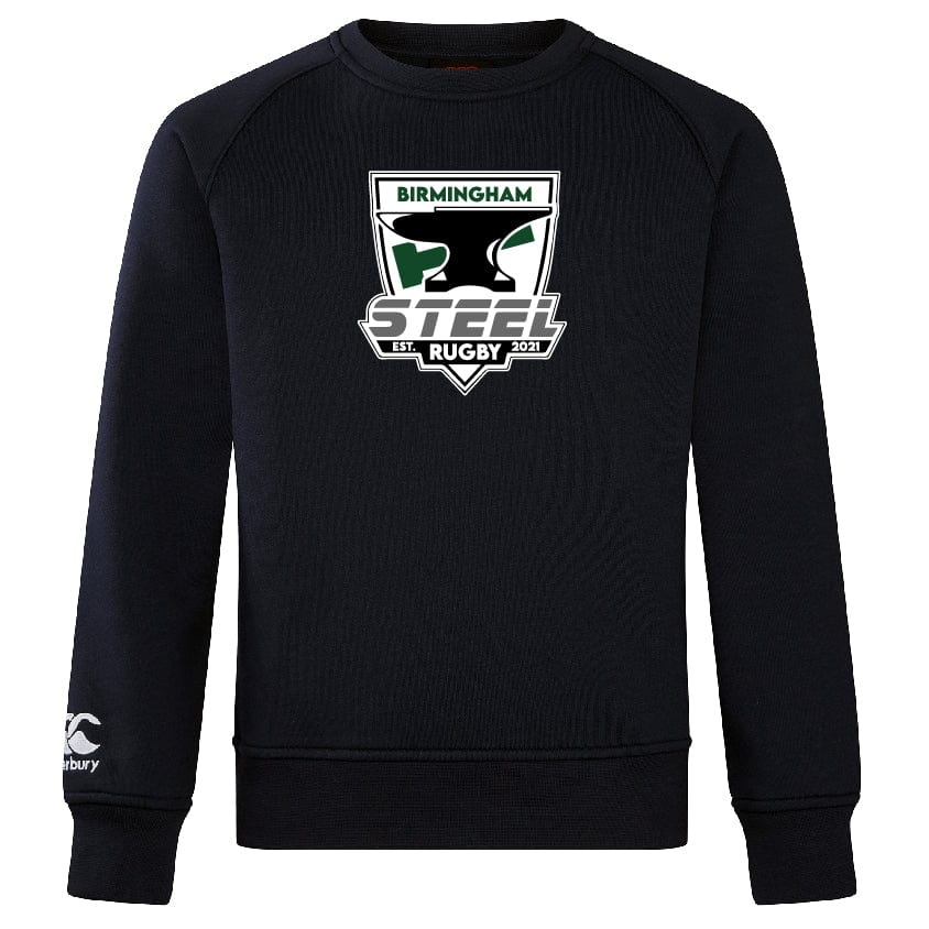 Canterbury Branded Birmingham Steel Rugby Club Crew Style Sweatshirt for Men and Women